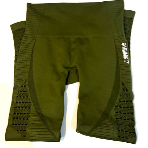 Gymshark seamless energy leggings in olive green - Picture 4 of 7